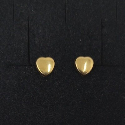 #ad Earrings Gold 18k 750 Mls. Hearts 0 7 32in $137.43