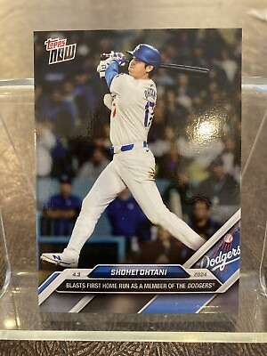 #ad 2024 Topps Now LIVE Shohei Ohtani Blasts 1st Home Run #36 Dodgers READY TO SHIP $5.99