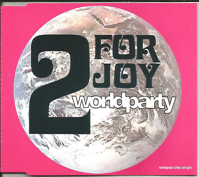 #ad 2 FOR JOY Worldparty EDIT amp; 2 MIXES CD single SEALED USA seller World Party two $24.99