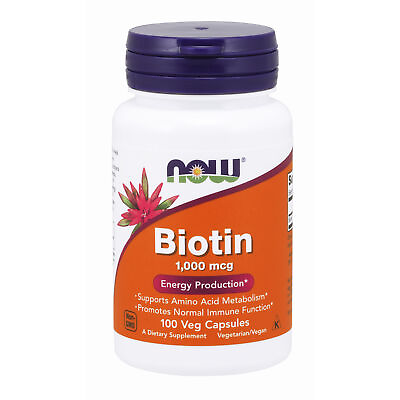 #ad Biotin 1000mcg 100 Veg Capsules B Complex Vitamin Hair Skin Nails Immunity $20.27
