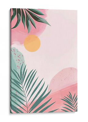 #ad Tropical Sunset Canvas Wall Art Abstract Nature Home Decor $55.37