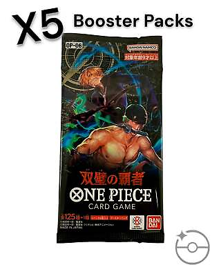 #ad One Piece Flanked by Legends Booster Pack X5 Bundle OP 06 Japan USA SHIP $17.65