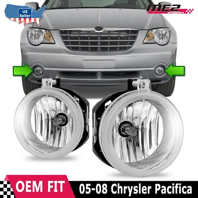 #ad #ad For Chrysler Pacifica 05 08 Factory Bumper Replacement Fit Fog Lights Clear Lens $24.99
