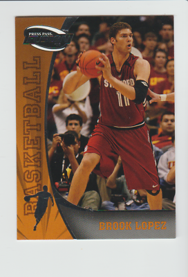 #ad 2009 Press Pass Fusion #25 Brook Lopez rookie card Milwaukee Bucks $0.99
