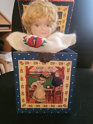 #ad Little Lucia Musical Doll in a Box. Rare ENESCO 1989. Number 580 1750 Nice $19.99