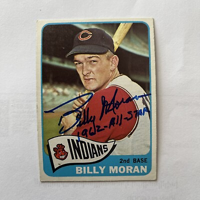 #ad BILLY MORGAN 1965 TOPPS AUTOGRAPHED SIGNED AUTO BASEBALL CARD $12.77