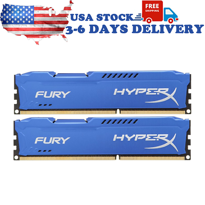 HyperX FURY 16GB KIT 2X 8GB 1866MHz PC3 14900 DDR3 Desktop DIMM Memory RAM Blue $23.99