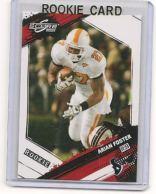 #ad Arian Foster 2009 09 Score Rookie Card #309 $1.50