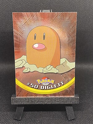 #ad 1995 Nintendo Pokemon #50 Diglett Topps Chrome Spectra Card Rare Collectible $3.75