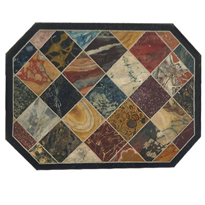 #ad 36quot; x 24quot; Table Top Marble Inlay pietra dura multi stones marquetry work decor $1323.55