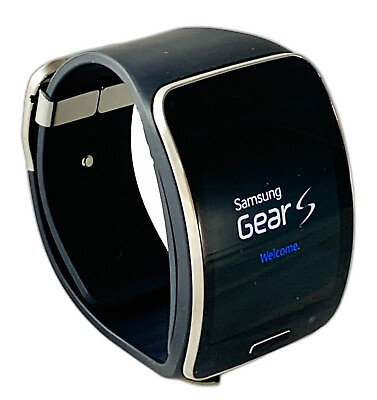 #ad Samsung Galaxy Gear S SM R750A Curved Super AMOLED Smart Watch Black $139.95