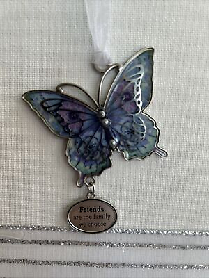 #ad Ganz Inspirational Butterfly Gift “Friends Are The Family We Choose” Positivity $7.49