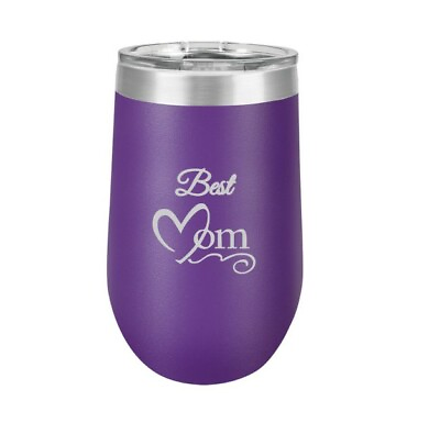 #ad Mother#x27;s Day Gift Best Mom Gift 16 oz. Stemless Insulated Wine Tumbler $19.95