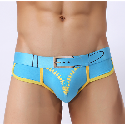 #ad Mens Underwear Cotton Pattern U Pouch Briefs Soft Comfortable Breathable Panties $7.29