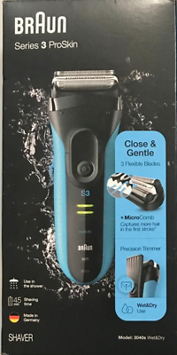#ad Braun Series 3 Pro Skin 3040s Wet Dry Rechargeable Electric Shaver USED $22.80