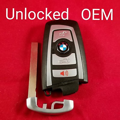 #ad YGOHUF5662 Unlocked OEM BMW Smart Key 4B Trunk 9266846 02 Silver $44.99