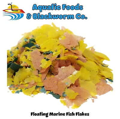 #ad 3 8 LB Marine Fish Small Flakes FREE Pellets amp; Wafers Included $11.99