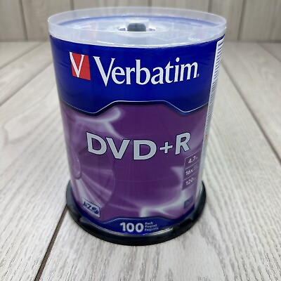 #ad Verbatim DVDR 4.7GB 16X Blank Disc Spindle Memorex BD R 4X OPEN READ $15.90