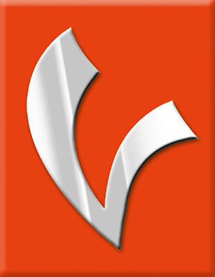 #ad Vespa Emblem Kaskade Aufkleber Logo V orange Impulsivo EUR 8.99
