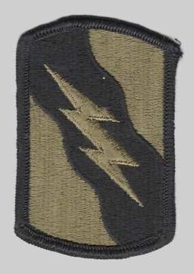 #ad Army Patch: 155th Armored Brigade subdued merrowed edge $5.95