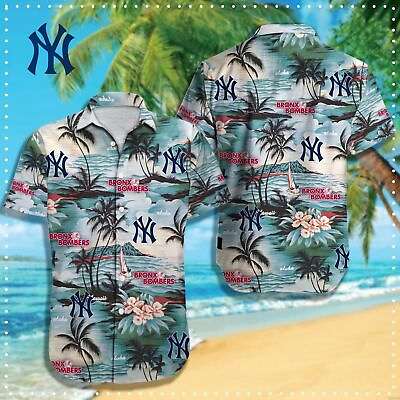 #ad New York Yankees Baseball Tropical Hawaiian Shirt Adults amp; Kid Size $24.00