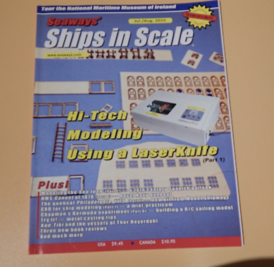 #ad Seaway#x27;s Ships in Scale Magazine 2015 Volume XXVI Number 4 $2.40
