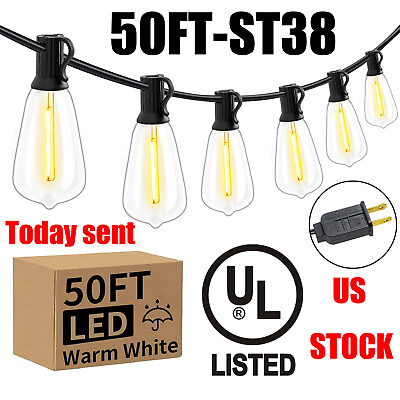 #ad Outdoor String Light LED Patio Lights for Backyard Porch Balcony Party Decor New $18.98