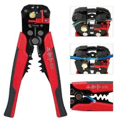 #ad 5 in 1 Self Adjusting Wire Stripper Cutter Wire Crimping Tool Wire Pliers Red $9.99