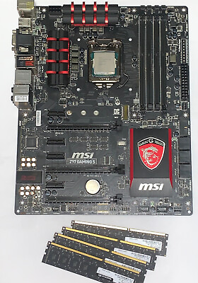MSI Z97 GAMING 5 ATX Intel Motherboard 32GB RAM Corei7 Working Great Cond. $350.00