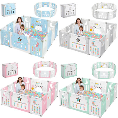 #ad Extra Large Baby Playpen Play Yard Activity Center Safety Kids Play Pens $95.94