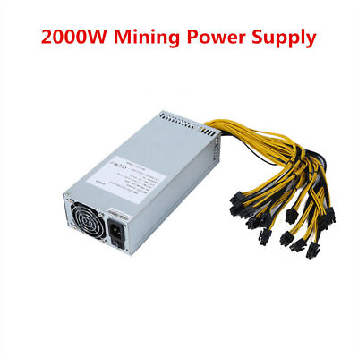 #ad 1800W PSU Mining Power Supply Module For Computer GPU 10x6PIN 180V 240V $152.90