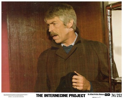 #ad The Internecine Project Original Lobby Card James Coburn Trenchcoat 1974 $24.99