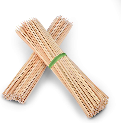 #ad Premium 12 Inch Bamboo Wooden Skewers for Kabobs 4Mm Thick round BBQ Heavy Food $13.95