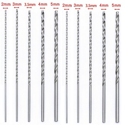 #ad 10Pcs Long Reach HSS Drill Bit Set Perfect for DIY and Industrial Applications $13.18