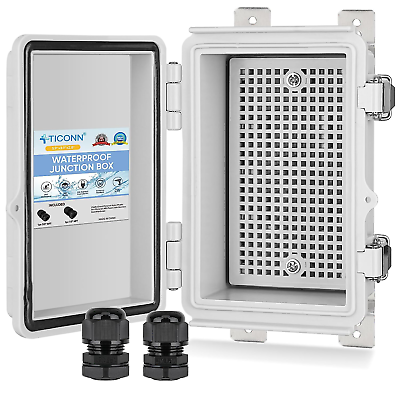#ad Waterproof Electrical Junction Box IP67 ABS Plastic Enclosure with Hinged Cover $30.99