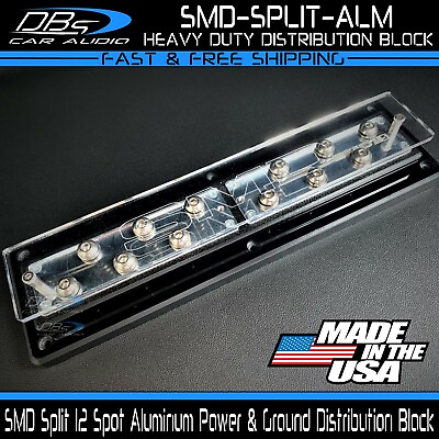 #ad Steve Meade SMD Split 12 Spot Aluminum Power or Ground Distribution D Block $89.99