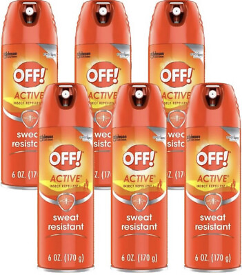#ad Johnson OFF Active Insect Repellent Aerosol Spray 6 oz 3pack $33.00