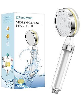 #ad Vitamin C Filter Shower Head with Hose amp; Replacement Filters $29.90