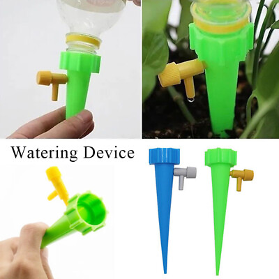 #ad 10 5X Self Watering Drip Irrigation System Auto Watering Spike Device For Plant* $1.03