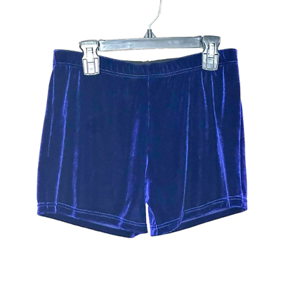 #ad Jed North blue velour pull on shorts size small $12.60