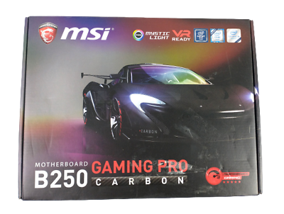 MSI B250 Gaming Pro Carbon Intel LGA 1151 DDR4 Mystic Light Please Read $249.99