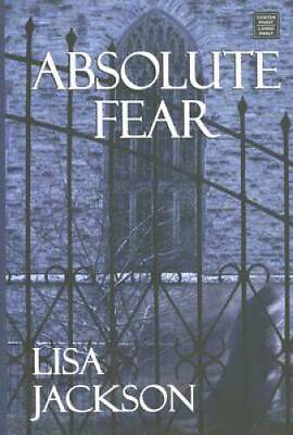 #ad Absolute Fear Large Print Hardcover By Jackson Lisa GOOD $4.39