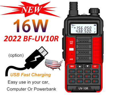 #ad BAOFENG UV10R 16W DUAL BAND UHF VHF HAM WALKIE TALKIES 2 WAY RADIO FM LONG RANGE $38.19