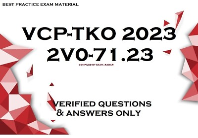 #ad 2V0 71.23 VCP TKO Vmware exam questions and answers $4.75