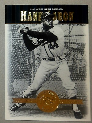 #ad 2001 Upper Deck Cooperstown Collection Hall of Famers Hank Aaron #2 Braves $0.99